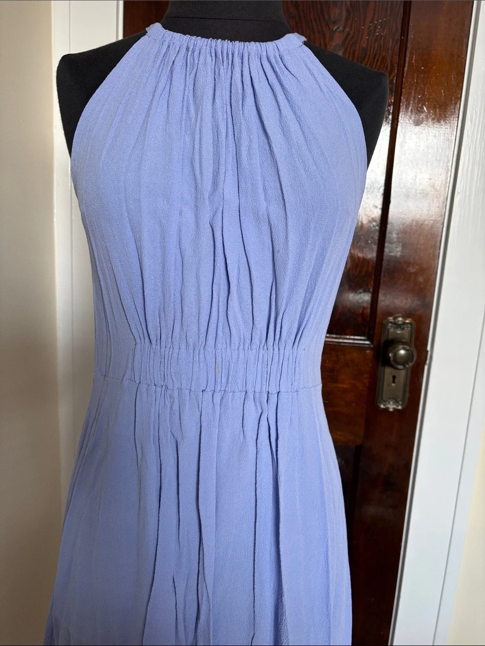 Kate Spade Periwinkle Halter Sleeveless Crepe Dress